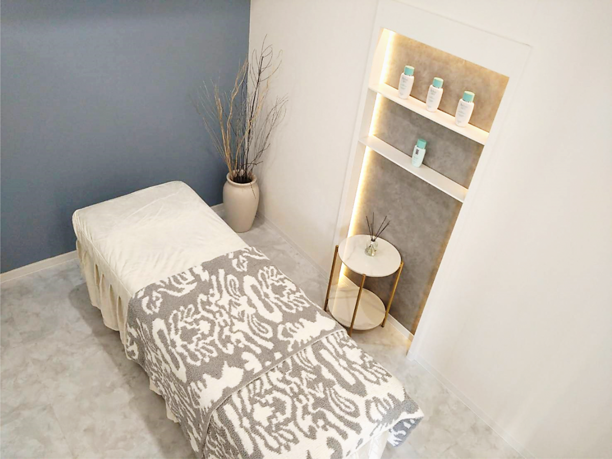 完全個室の施術室の写真