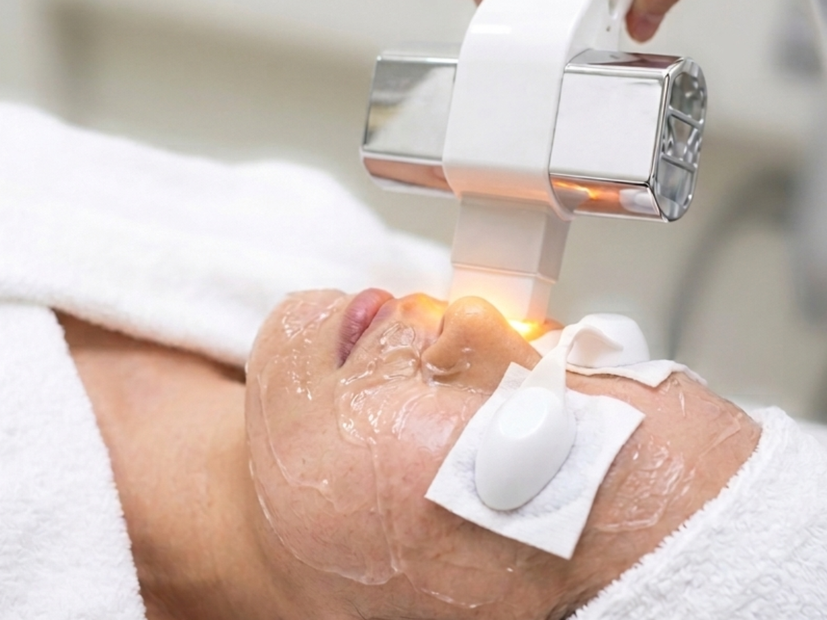 京都・四条烏丸｜Soleilの光フェイシャルの施術写真