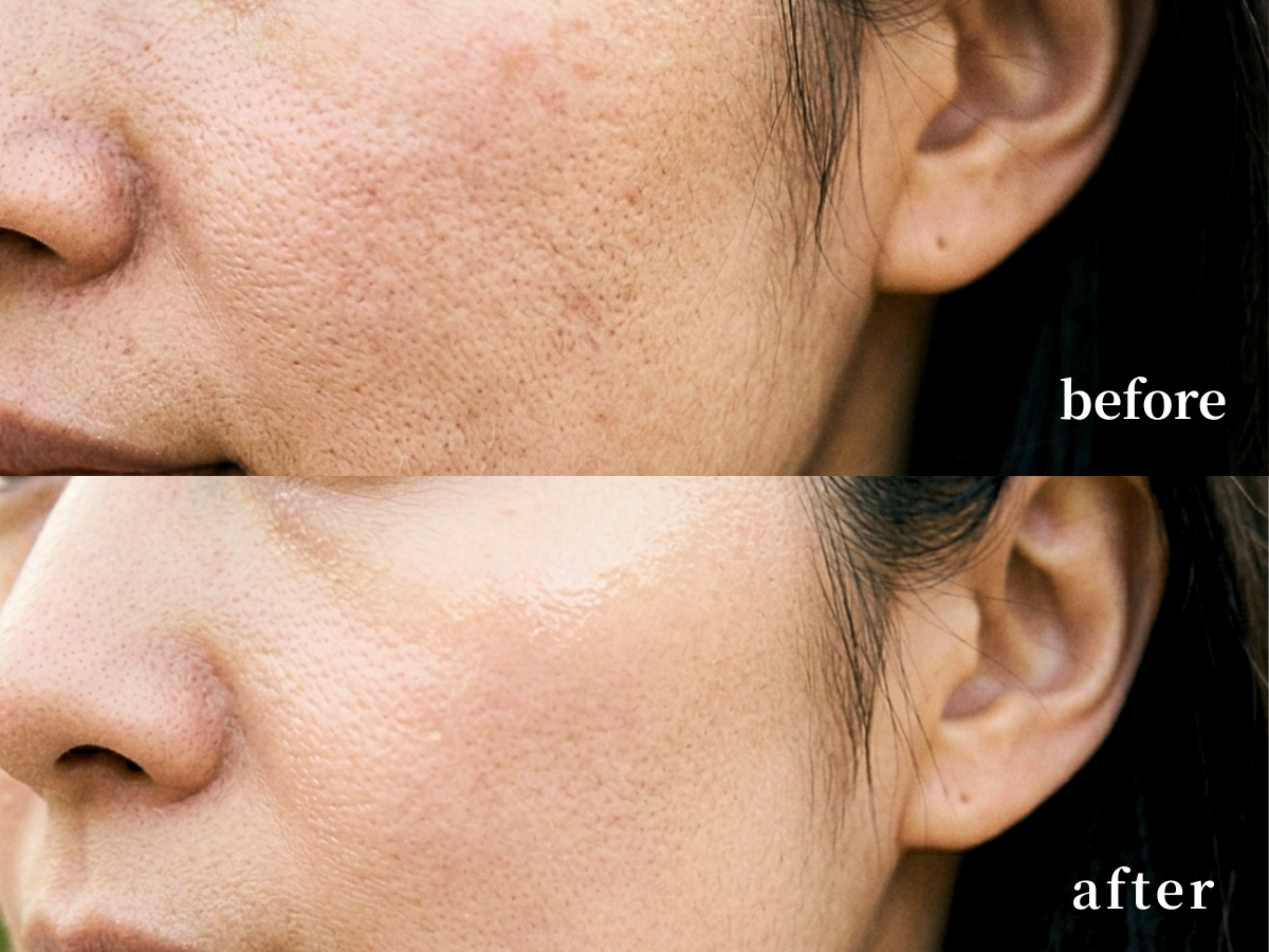 ダクトピールの施術でのbefore＆afterの写真１