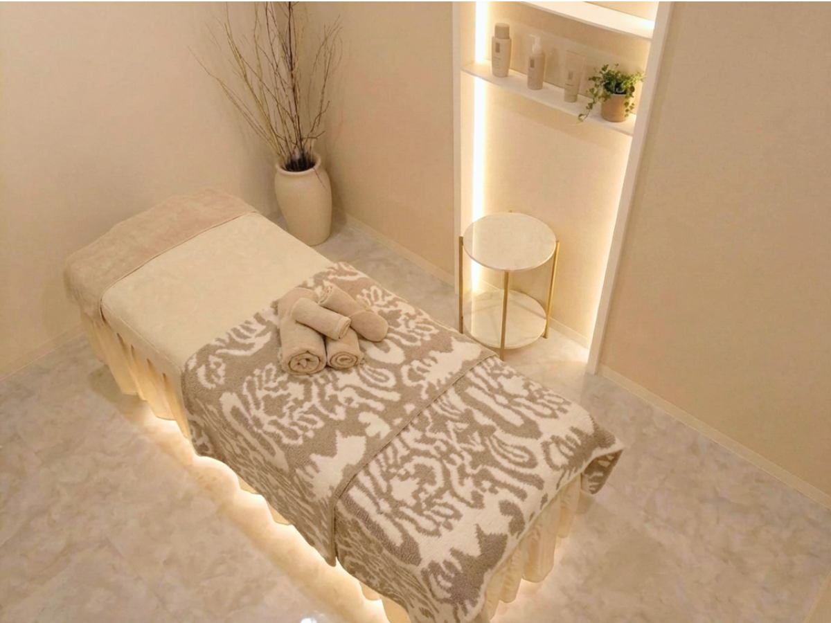 Soleilの完全個室の施術ルーム